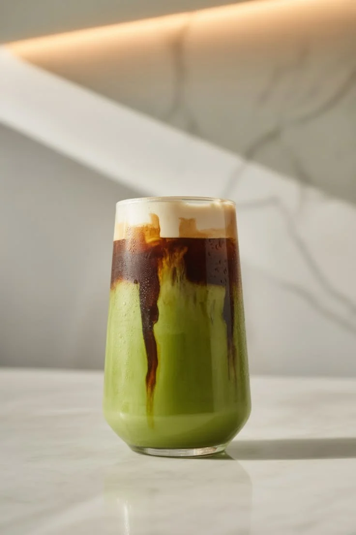 Dirty Matcha Latte